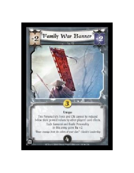 Family War Banner FOIL  - Unique This Personality's Force and Chi cannot be reduced below their printed values by other players'