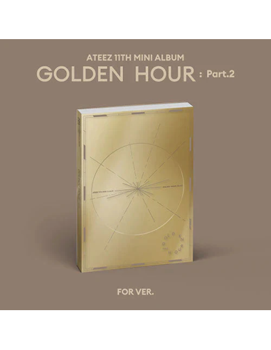 Ateez - Golden Hour: PART 2 (10TH mini Album)  -  Contenido Photobook : 153 X 217 (mm) / 120 p / 3 Ver. Contents Envelope : 153 
