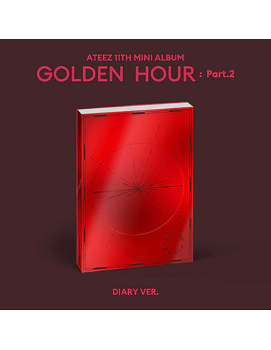 Ateez - Golden Hour: PART 2 (10TH mini Album)  -  Contenido Photobook : 153 X 217 (mm) / 120 p / 3 Ver. Contents Envelope : 153 