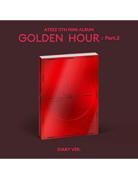 Ateez - Golden Hour: PART 2 (10TH mini Album)  -  Contenido Photobook : 153 X 217 (mm) / 120 p / 3 Ver. Contents Envelope : 153 