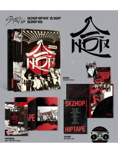 STRAY KIDS - SKZHOP HIPTAPE ‘合 (Hop)’ (SKZHOP Ver.)  - New album for Stray Kids: Bang Chan, Lee Know, Changbin, Hyunjin, Han, Fe