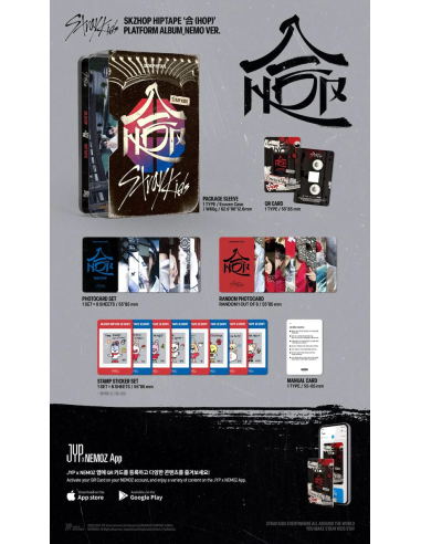 STRAY KIDS - SKZHOP HIPTAPE [合 (HOP)] (PLATFORM ALBUM NEMO Ver.)  -  El grupo Stray Kids: Bang Chan, Lee Know, Changbin, Hyunjin