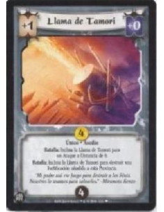 Tamori's Flame (Español)  - Unique · Siege Battle: Bow Tamori's Flame for a Ranged 6 Attack. Battle: Bow Tamori's Flame to destr