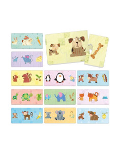 Logic! Cada uno con su cachorro y su comida  - ¡Asocia, aprende y diviértete al mismo tiempo! Pásatelo genial asociando alegres  2