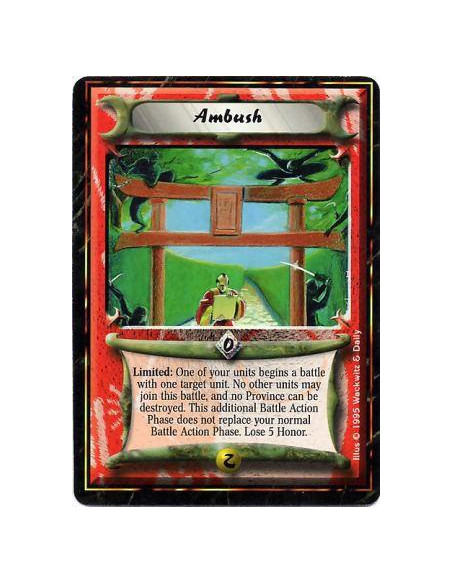 Ambush  - Limited: Choose your performing unbowed Personality and target another player's Personality: Create a battlefield (not