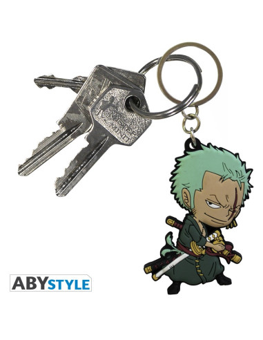 Keychain PVC "Zoro SD". One Piece  - So, you are a One Piece fan? And Zoro is your favorite character? Well take a look at this 