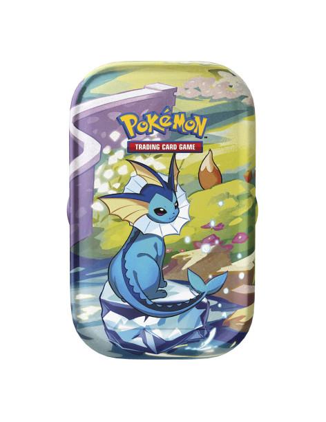 Scarlet & Violet 8.5 Prismatic Evolutions: Mini tin Vaporeon (Spanish)  - 