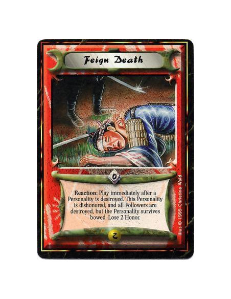 Feign Death  - Reaction: After the resolution of an action or a battle that destroyed a performing Personality you own: Bring hi