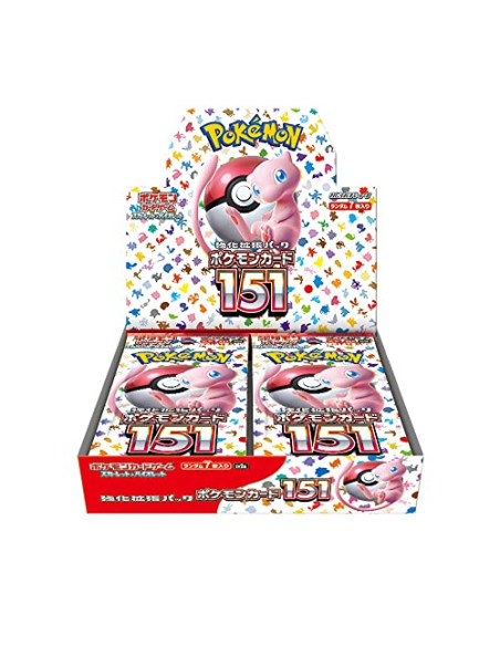 Pokémon 151: Caja de Sobres (20) Japonés  - La Caja de Sobres de Pokémon 151 en japonés es una edición especial del Juego de Car