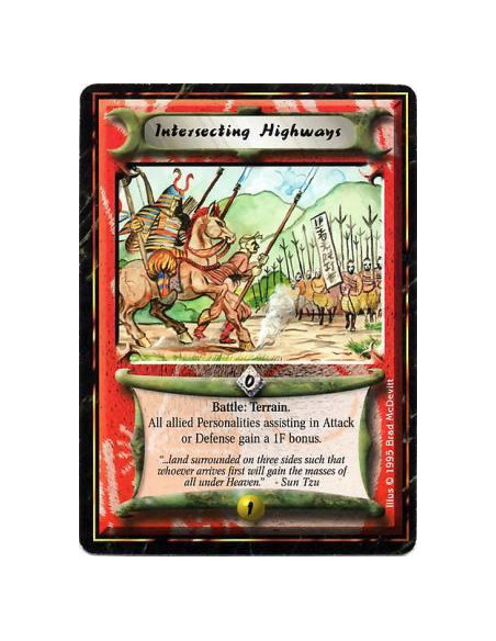 Intersecting Highways  - TerrainBefore this battle's resolution: Give all allying Personalities at the current battlefield +2F.B