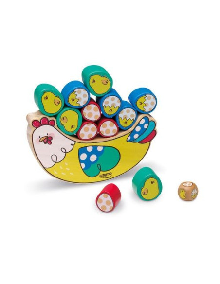 Kikiri Balance  -  Juego de Mesa para Niños - Equilibra Las Piezas según los Dados - 2 a 8 Jugadores
