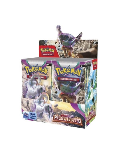 Scarlet & Violet 2 Paldea Evolved: Booster Box (36) Spanish  - This set features over 190 cards featuring new Pokémon from the P