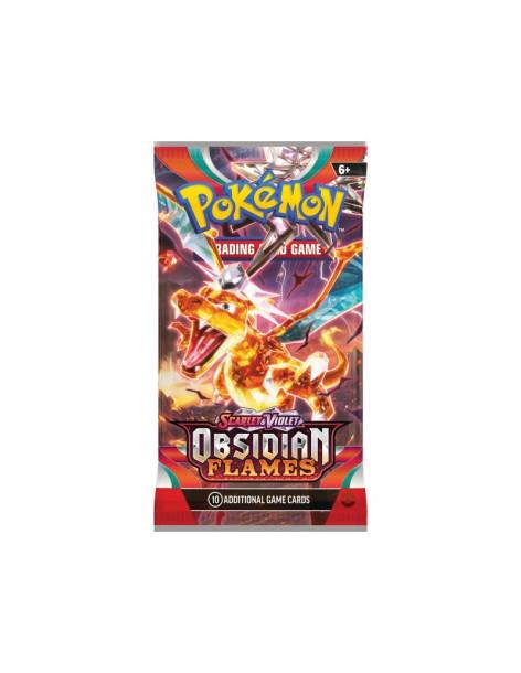 Scarlet & Violet 3 Obsidian Flames: Booster Pack (10 Cards) Spanish  - Scarlet & Violet 3 Obsidian Flames: Booster Pack (10