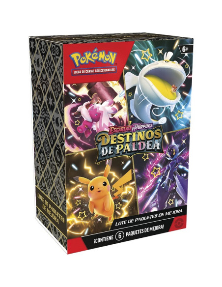 Scarlet & Violet 4.5 Paldean Fates: 6 - pack bundle (Spanish)  - Scarlet &amp; Violet 4.5 Paldean Fates