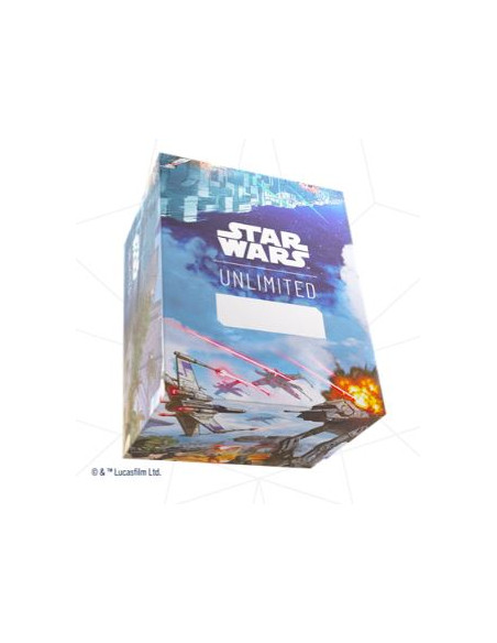 Star Wars: Unlimited Twin Sun Soft Crate - Battle of Scarif  - Our Soft Crate Deck Box Star Wars: Unlimited is the all-in-one so