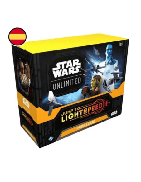 Star Wars Unlimited: Salto a la Velocidad de la Luz. Caja de presentación (6 sobres) ESPAÑOL  - La caja incluye:  6 Sobres de am