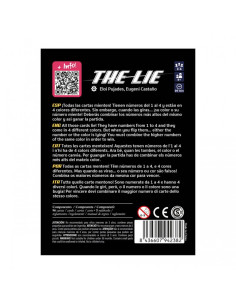The Lie Juego de mesa  - En The Lie, ¡todas las cartas mienten! Las cartas tienen números del 1 al 4 y están en 4 colores difere 2