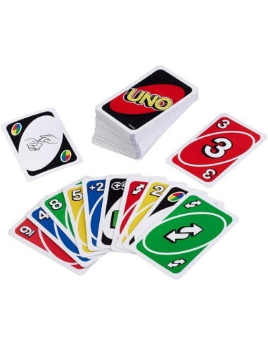 UNO.  - Uno: el juego de Cartas es todo un clásico juego de cartas que no debería faltar en ninguna casa. Juega bien tus cartas 