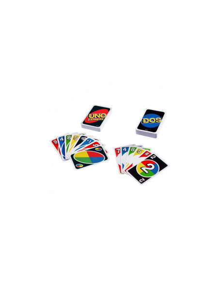 UNO Y DOS Express  - Pack: Uno y Dos Express es un juego de cartas con el que podrás disfrutar de los auténticos clásicos en sus