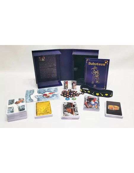 Saboteur 20 Aniversario  - Saboteur: 20 Aniversario es un juego de cartas que se presenta como la edición 20 aniversario de uno 