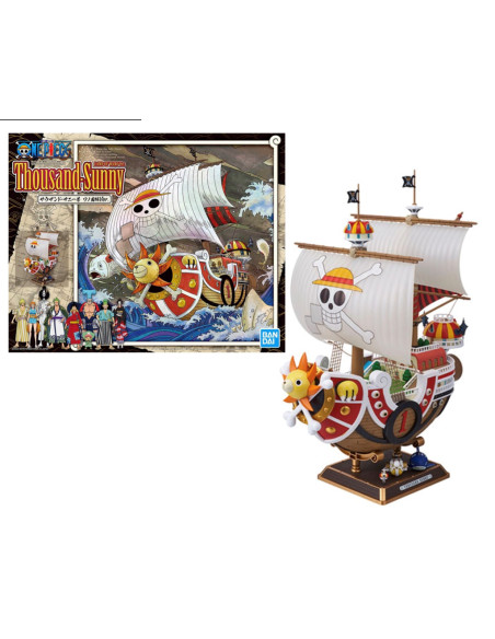 Figura Montable. Thousand-Sunny. Ver.Land Of Wano. BANDAI GUNPLA  - No requiere pegamento para el montaje, se requiere una pinza