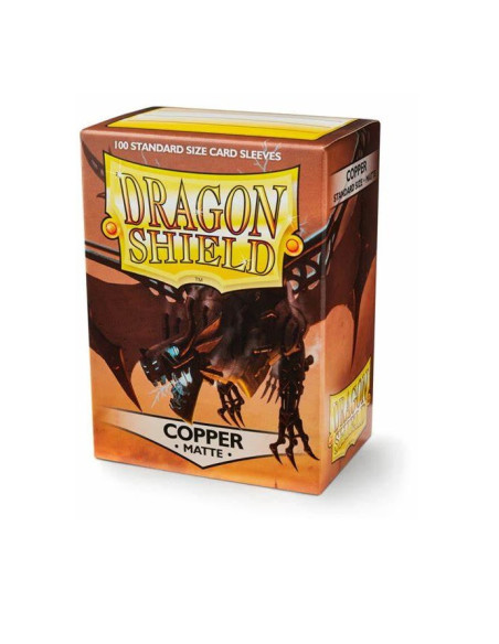 Fundas Dragon Shield Tamaño Standard (63x88mm) - Cobre Mate (100)  - Fundas Tamaño Magic The Gathering, Pokemon TCG, Digimon TCG