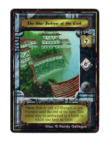 The War Fortress of the Crab (Mon Back)  - Battle/Open: Even if you control no units at the current battlefield, bow this card: 
