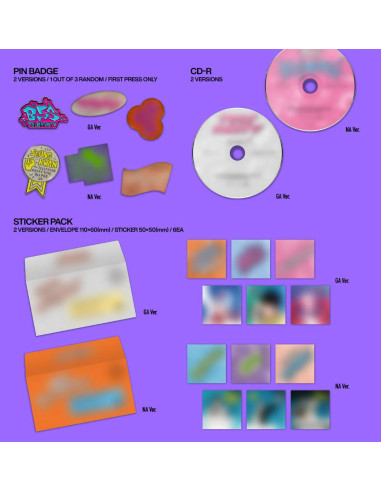SEVENTEEN (BSS) - Teleparty  - Contenido:- Caja- Photo Book- Mini Book- Pin Badge- CD-R- Sticker Pack- 2 Photocard (2 de 6)- Lib