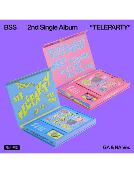 SEVENTEEN (BSS) - Teleparty  - Contenido:- Caja- Photo Book- Mini Book- Pin Badge- CD-R- Sticker Pack- 2 Photocard (2 de 6)- Lib