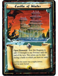 Castle of Water - WaterBattle: Even if this Shugenja is not at the current battlefield and even if you control no units there,