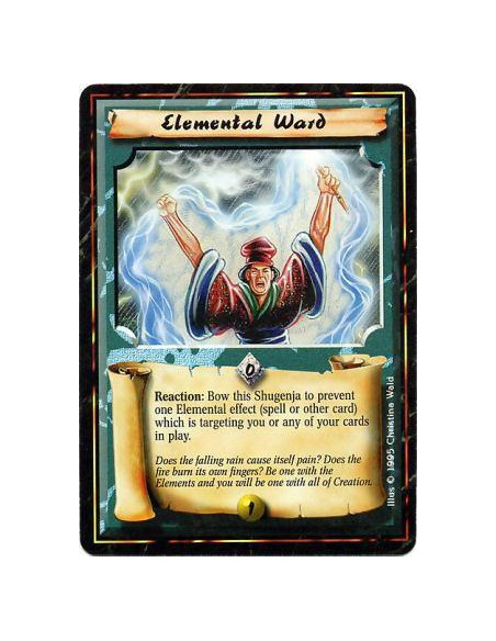 Elemental Ward  - ElementalReaction: Any number of times per turn, after an Elemental action or action with an element keyword t