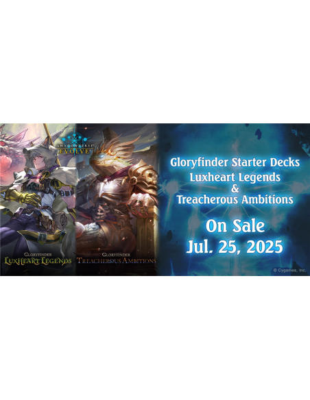 PREORDER Shadowverse Evolve -  Gloryfinder Treacherous Ambitions Starter Deck  - This item is a PREORDER. It will be shipped on 