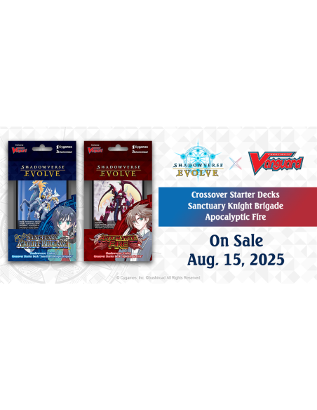 PREORDER Shadowverse Evolve -  Sanctuary Knight Brigade Crossover Starter Deck  - This item is a PREORDER. It will be shipped on