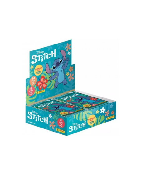 Caja de Sobres Stitch (24 Sobres). Panini  - Cajita 24 Sobres Stitch Disney TC - Panini Cromos. Sumérgete en el universo de Lilo