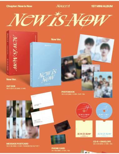 NouerA - Chapter: New is Now (1st Mini Album) + Photocard Official  - NouerA - Chapter: New is Now (1st Mini Album)2 Versiones: 