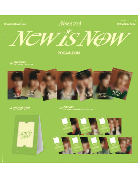 NouerA - Chapter: New is Now (1st Mini Album) Poca Album + Photocard Official  - NouerA - Chapter: New is Now (1st Mini Album) P