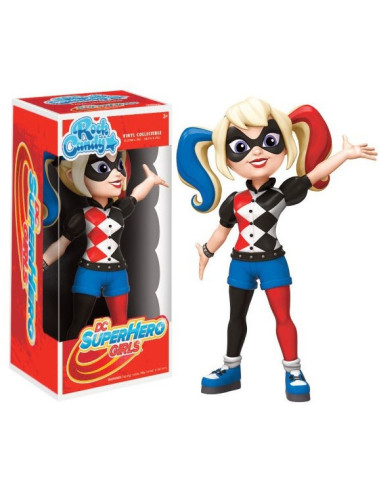 Rock Candy. DC SuperHero Girls. Harley Quinn (Caja Dañada)  - Rock Candy. DC SuperHero Girls. Harley Quinn 13cm