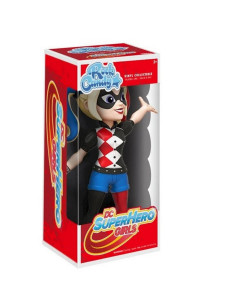 Rock Candy. DC SuperHero Girls. Harley Quinn (Caja Dañada)  - Rock Candy. DC SuperHero Girls. Harley Quinn 13 cm