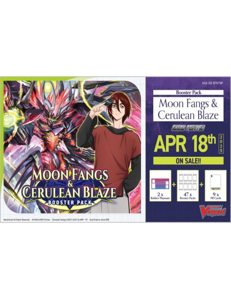 PREORDER Cardfight!! VanguardMoon Fangs & Cerulean Blaze Sneak Preview Kit  - This item is a PREORDER. It will be shipped on the