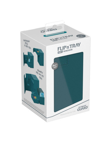 copy of Flip'n'Tray Deck Case 100+ Standard Size XenoSkin Monocolor Petrol. Ultimate Guard  - copy of Flip'n'Tray Deck Case 100+