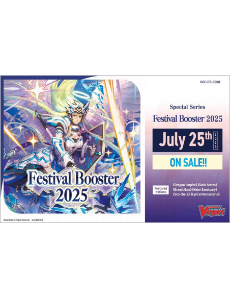 PREORDER Cardfight!! Vanguard Festival Booster 2025 Special Series: Caja de Sobres (10)  - This item is a PREORDER. It will be s