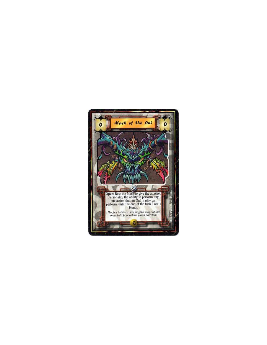 Mask of the Oni  - OniBattle/Open: Any number of times per turn, bow this card and target an Oni: This Personality copies an abi