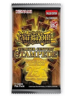 Estampida Cuarto de Siglo: Sobre. Inglés - Sobre de cartas que contiene 5 cartas de la expansión Estampida Cuarto de Siglo