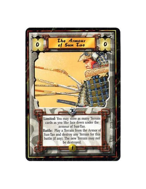 The Armor of Sun-Tao  - ArmorLimited: Any number of times per turn, place any number of Terrains from your hand face-down under