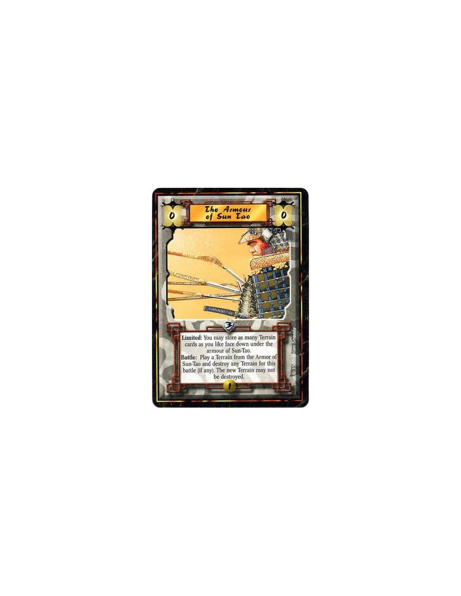 The Armor of Sun-Tao  - ArmorLimited: Any number of times per turn, place any number of Terrains from your hand face-down under 