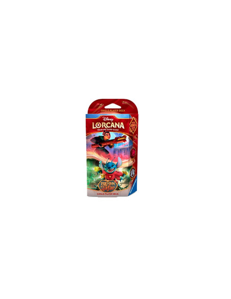 RESERVA Lorcana Reign of Jafar: Ruby / Steel Starter Deck (Inglés)  - Este producto es una RESERVA, y se servirá en la fecha de 