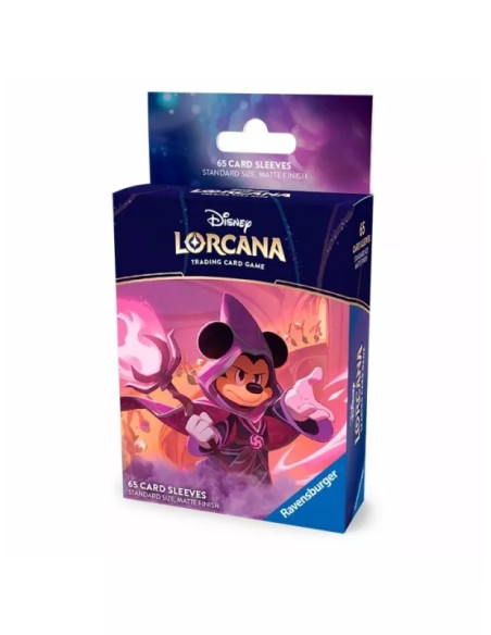 PREORDER Lorcana Reign of Jafar: Mickey Mouse – Wayward Sorcerer Standard Sleeves  - This item is a PREORDER. It will be shipped