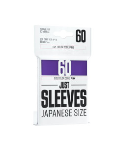 Purple Just Sleeves Japanese size (62x89) (60)  - Fundas del tamaño Small / estandar japonés para juegos como Yu-Gi-Oh!, Weiß Sc