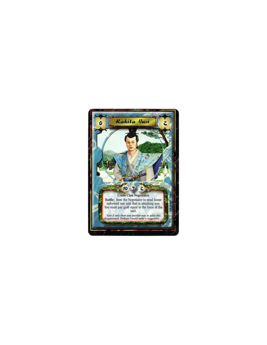 Kakita Yuri  - Crane Clan • NegotiatorBattle: Any number of times per turn, if you are the Defender, target an attacking unit, b
