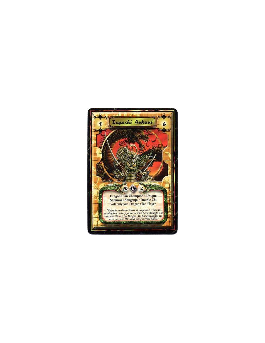 Togashi Yokuni  - Dragon Clan • Clan Champion • Samurai • Shugenja • Double Chi • Loyal • Unique